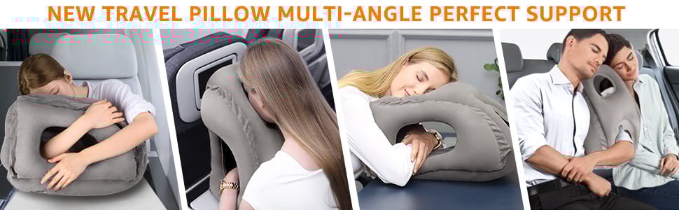 Nafukovací cestovní polštář Leosporr