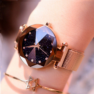 LuxMoon® - Reloj con Diseño Diamante y Correa de Malla + PULSERA DE REGALO