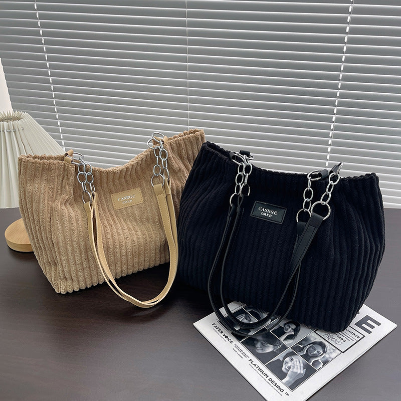 Julia™ | Bavlněná manšestrová taška👜