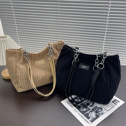 Julia™ | Bavlněná manšestrová taška👜