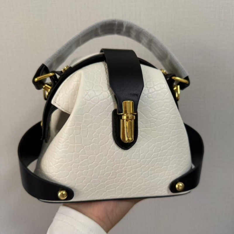 Módní barevně blokovaná kabelka přes tělo👜