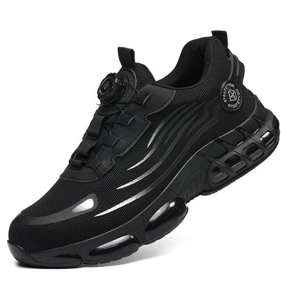 Pánské lehké boty s ocelovou špičkou, které jsou pohodlné, odolné proti propíchnutí, nazouvací a určené jak pro běžné nošení, tak i pro běžné nošení.