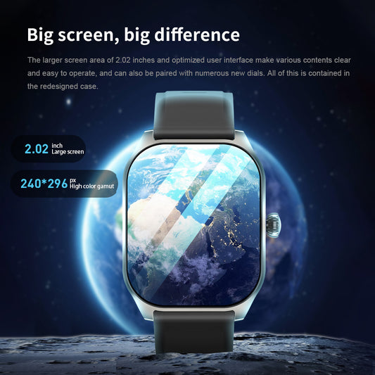 Chytré hodinky s monitorováním krevního tlaku a kyslíku v krvi, Bluetooth voláním, NFC a několika sportovními režimy