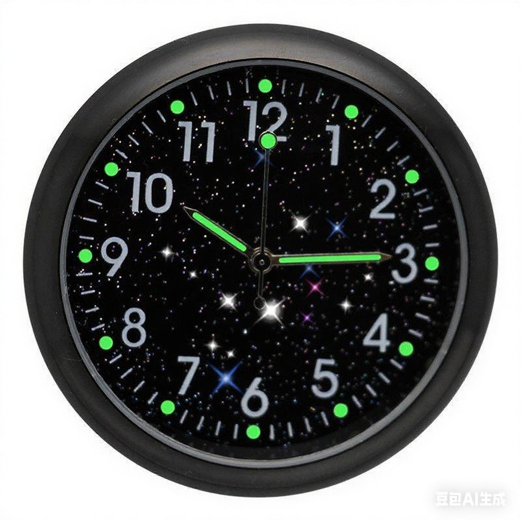 🕒[Kupte 1 a získejte 1 zdarma]🔥Nové malé svítivé hodiny do auta, v noci jasně uvidíte čas