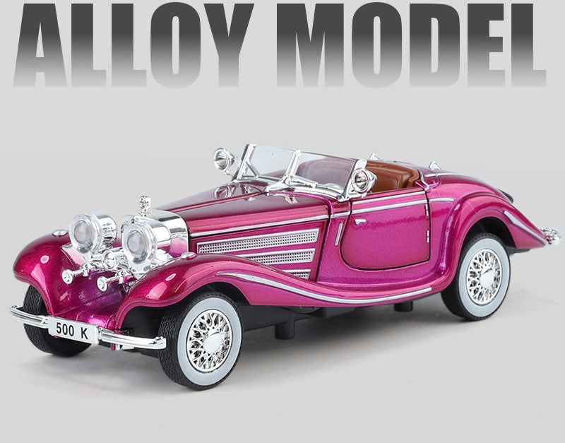 Ornament na model retro klasického auta - vyrobený ze slitiny