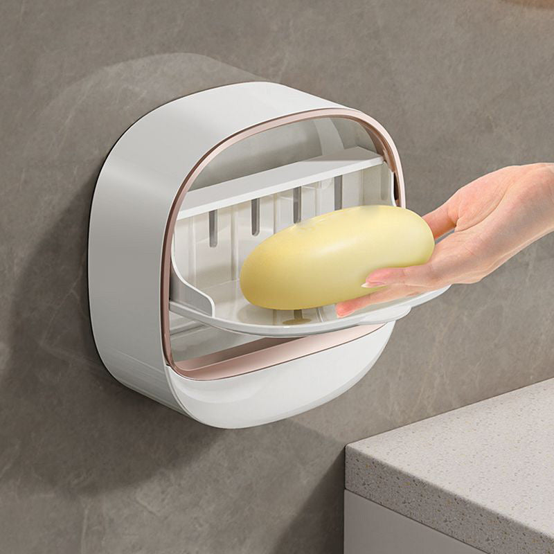 Wall-mounted soap dish
