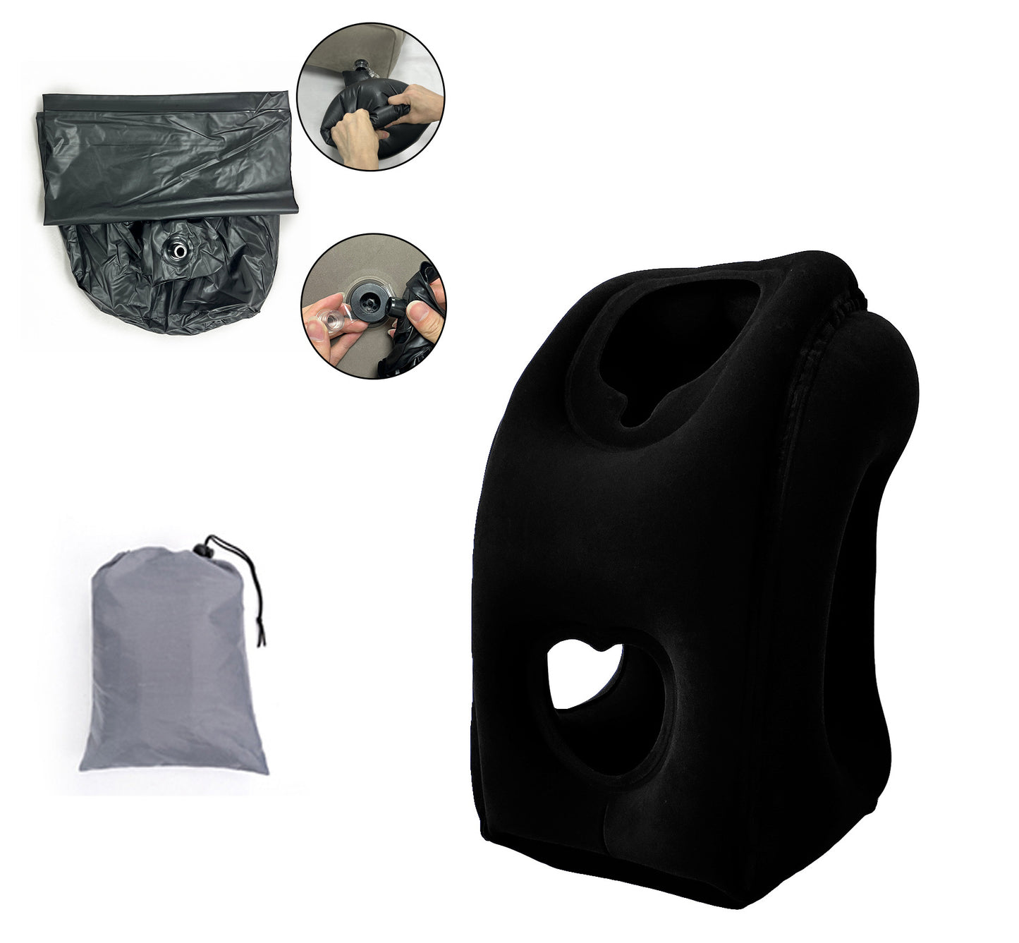 Nafukovací cestovní polštář Leosporr