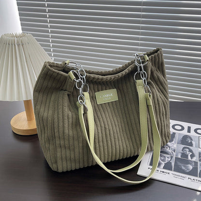 Julia™ | Bavlněná manšestrová taška👜