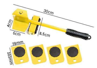 Sada na stěhování nábytku se 4 posuvníky a zvedákem