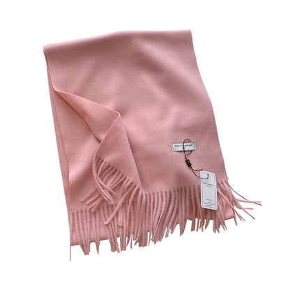 Dámská teplá vlněná šála jednobarevná🧣