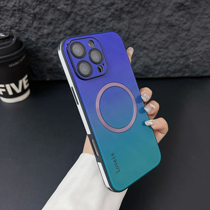 Pouzdro na telefon s magnetickým sklem s gradientním povrchem