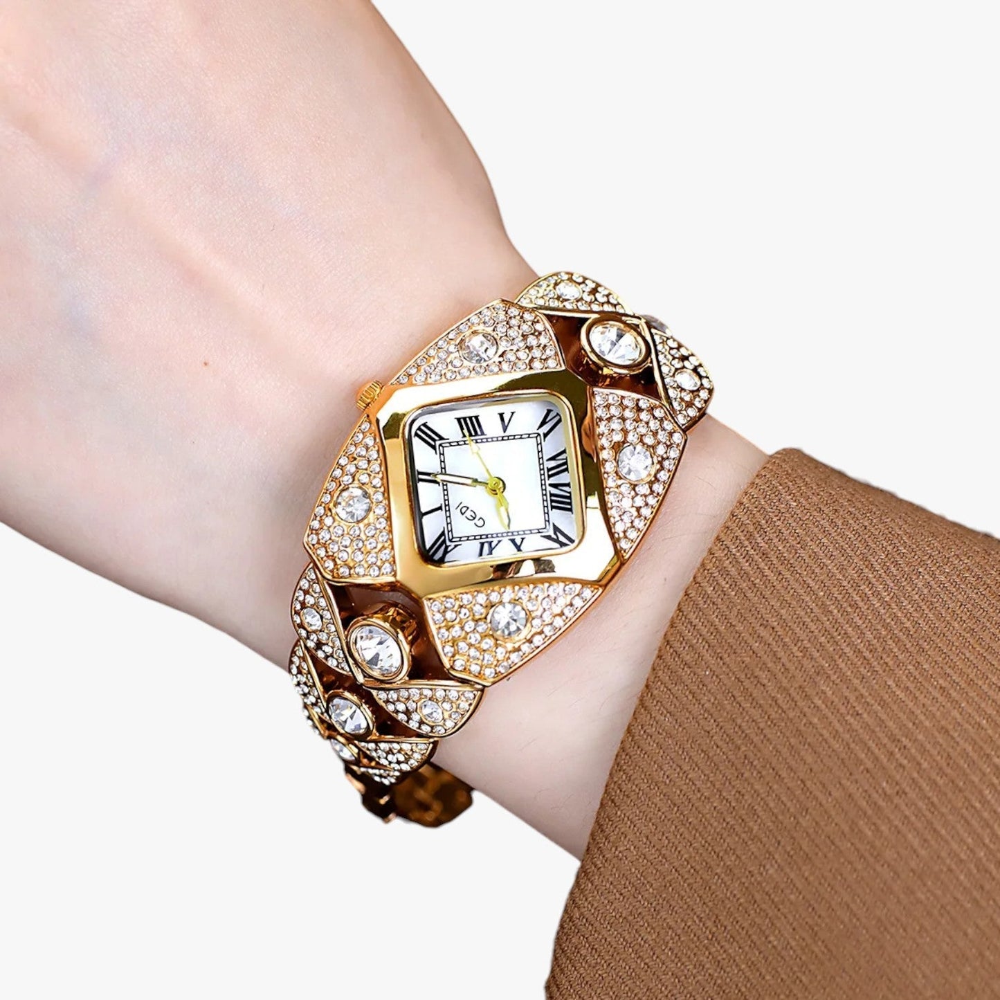 Callie | Dámské hodinky 2025 Elegance se světlem, diamanty a voděodolným designem