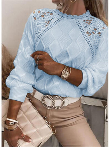 Elegantní pletený svetr slim fit