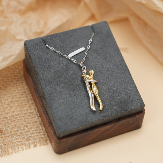 Měděný přívěsek pro objímání párů