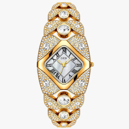 Callie | Dámské hodinky 2025 Elegance se světlem, diamanty a voděodolným designem