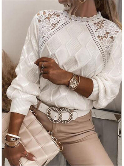 Elegantní pletený svetr slim fit