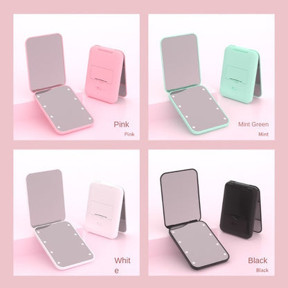 Mini kosmetické zrcátko s LED osvětlením – 2x zvětšení, kompaktní a skládací, váš dokonalý kosmetický společník na cesty!