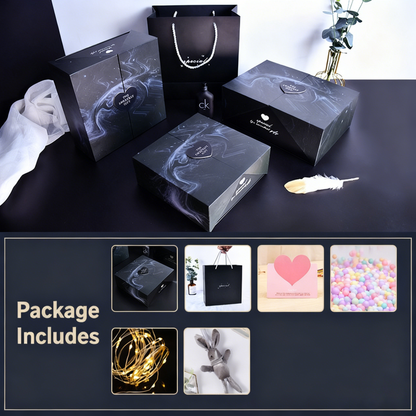 💕 Černá prémiová dárková krabička (dvojitá dvířka)