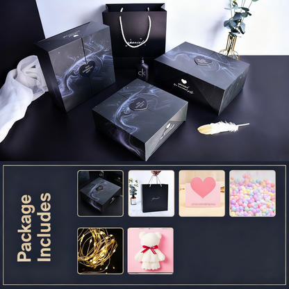 💕 Černá prémiová dárková krabička (dvojitá dvířka)