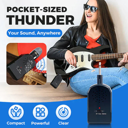 🎵Mini přenosná sada zesilovačů pro elektrickou kytaru🎸