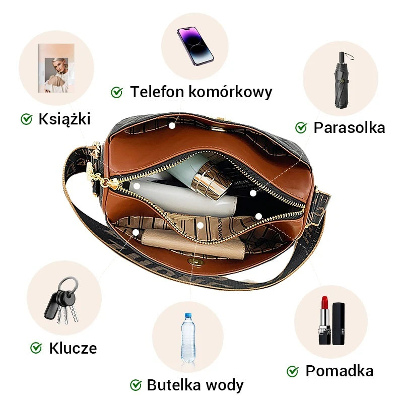 🔥 🔥 Dámská třívrstvá kabelka přes rameno s diamantovým vzorem