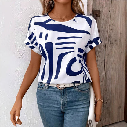 👕Dámské ležérní tričko s krátkým rukávem