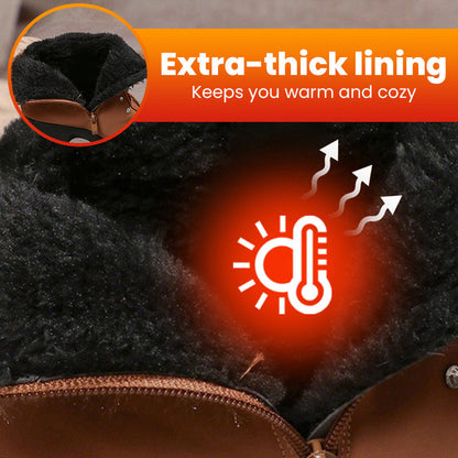 🔥 Žhavý výprodej – sleva 50 % – Dámské kotníkové boty na hrubém podpatku: Silné, teplé a odolné