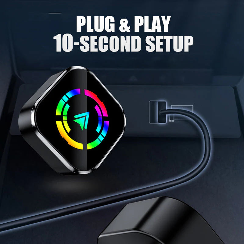 2 v 1 bezdrátový adaptér pro zařízení iPhone a Android Auto