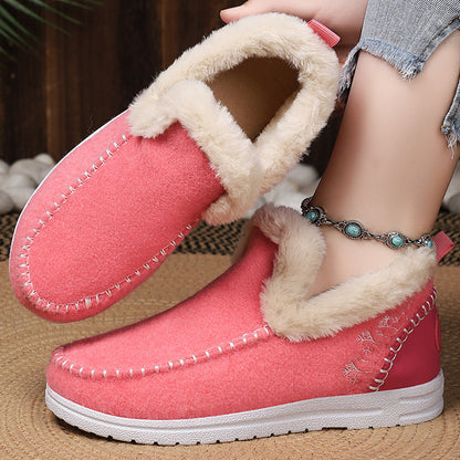🔥Last Day Promotion 50% OFF - Women's Handcrafted Comfortable Slip-On Snow Boots