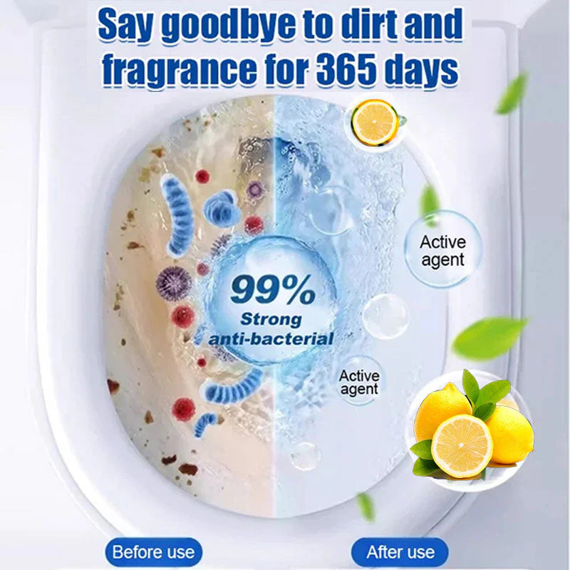 Tablety na čištění toaletních mís s citronovou vůní