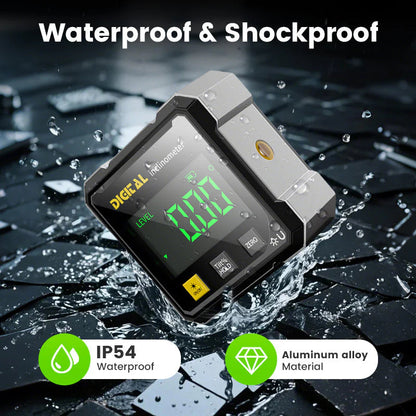 Čtyřstranný magnetický digitální úhloměr s laserem