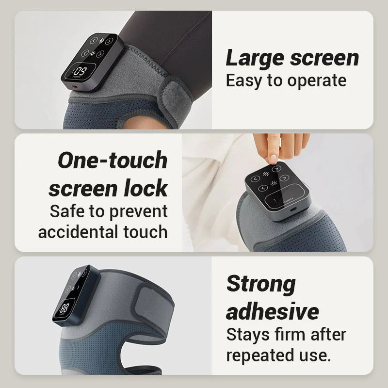 🌱🌱🌱Vyhřívaný masážní přístroj na kolena – tepelná terapie + vibrační masáž + dlouhá výdrž baterie