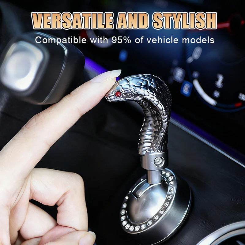 Páka startování auta ve tvaru hada s jedním tlačítkem