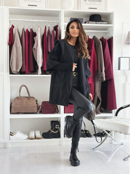 Elegantní dámská bunda s kapucí