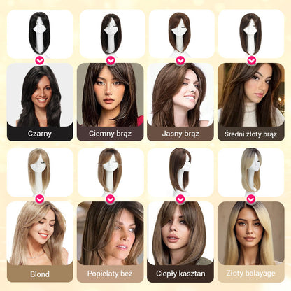 Vrchní vrstvená ofina pro ženy s řídnoucími vlasy