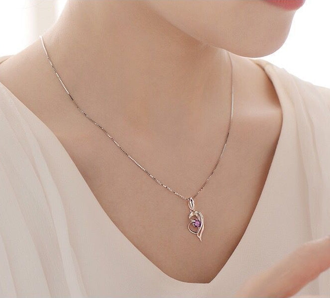 🎁🌊Dárková sada Srdce oceánu (náhrdelník + náramek se srdíčkem)