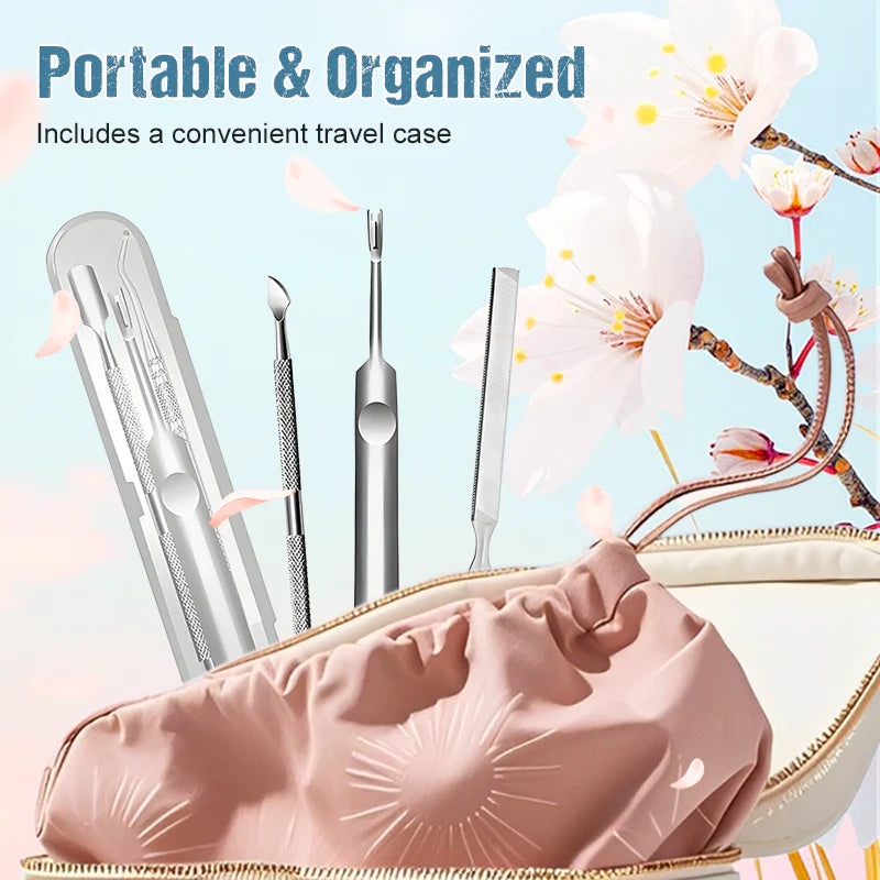 Sada na manikúru a pedikúru z nerezové oceli