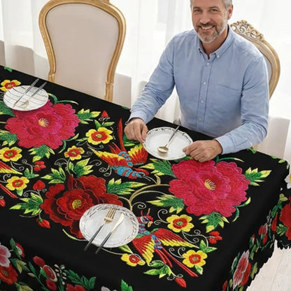 Fată de masă mexicană cu margini festonate