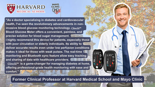 Clinclii™ GlucoSense laserový monitorovací přístroj pro hladinu glukózy v krvi