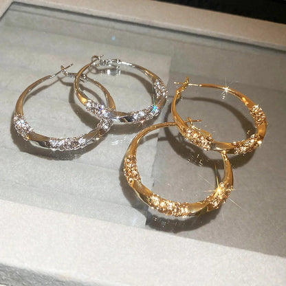 Kruhové náušnice se zirkonem✨✨