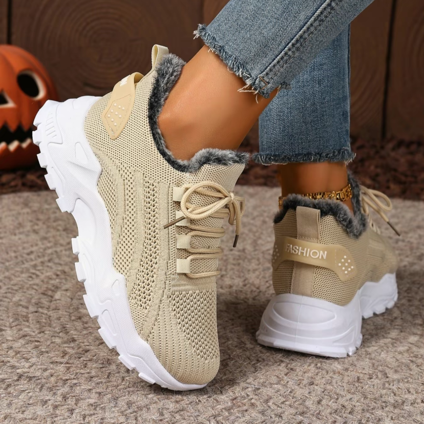 🔥Last Day Promotion 50% OFF - Women's plush cotton sneakers
