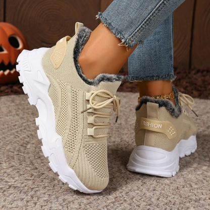 🔥Last Day Promotion 50% OFF - Women's plush cotton sneakers