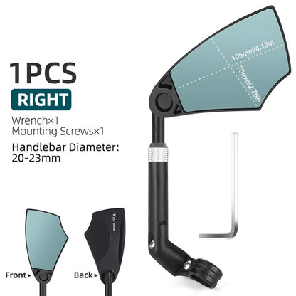 360° nastavitelné zrcátko na řídítka kola