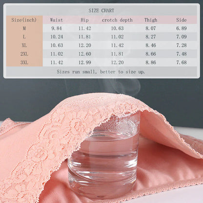 Bavlněné krajkové kalhotky s vysokým pasem pro ženy – měkké, prodyšné, tvarující a plně kryjící