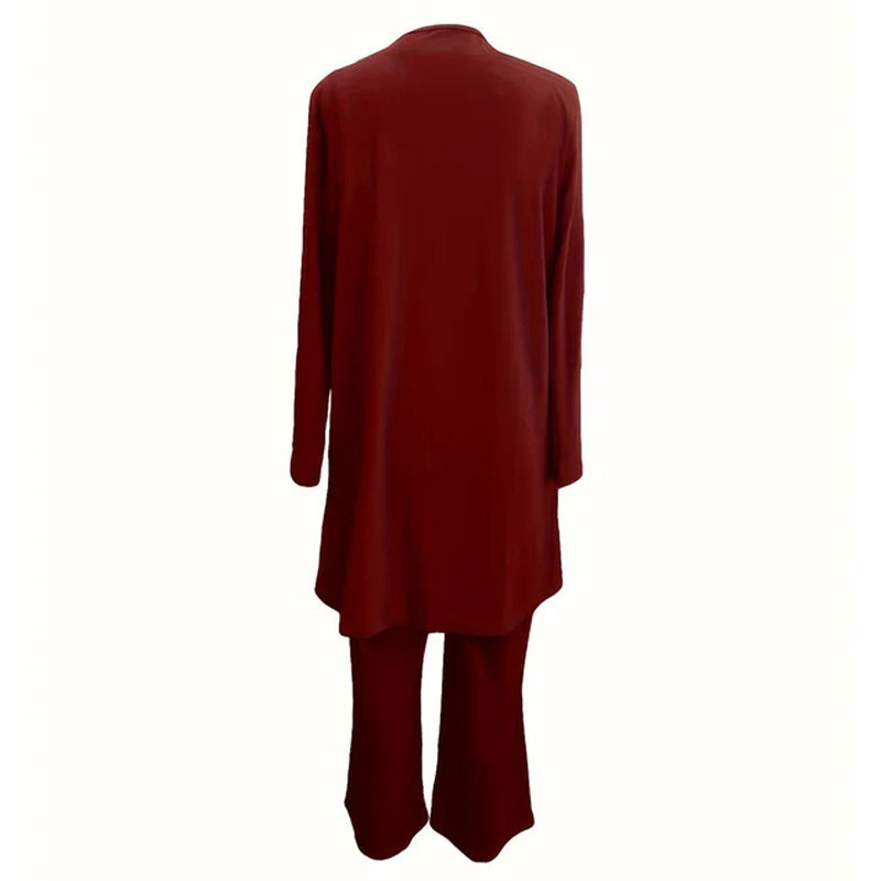 🧥Elegantní třídílná dámská souprava volného střihu🍂