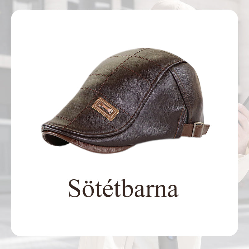 🎩Nový módní kožený baret