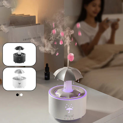 7barevný rotující aromaterapeutický zvlhčovač Raindrop