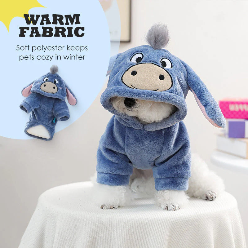 Urocza bluza z kapturem z motywem zwierzęcym