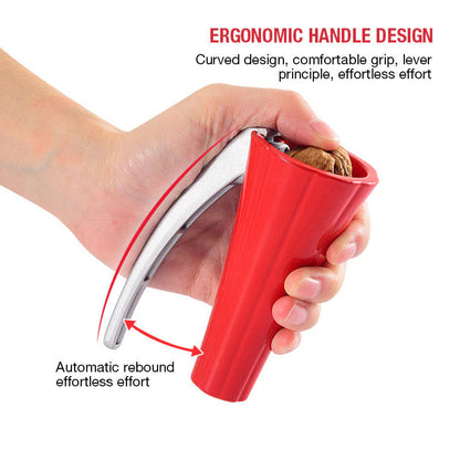 Ergonomický drtič na vlašské ořechy – odolná hliníková slitina, stabilní a snadno použitelný