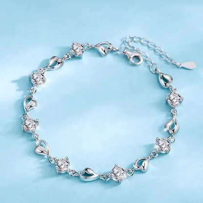 🎁🌊Dárková sada Srdce oceánu (náhrdelník + náramek se srdíčkem)